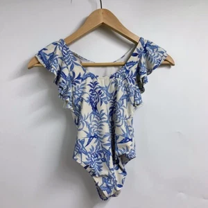 Rachel Zoe + Janie and Jack Girls Palm Flutter Sleeve Tropical Swimsuit Size S - Picture 1 of 14