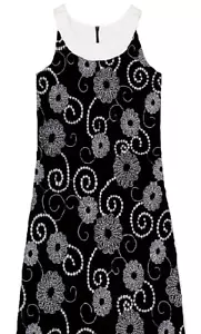 MAGGIE BREEN TOO Embroidered Black Dress NWT Girls 12 - Picture 1 of 4