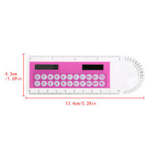 10cm Ruler Digital Calculator 2 in 1 Kid Stationery School Office Gifts