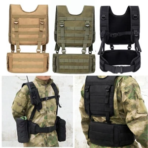 New Breathable Male Tactical Vest Outdoor Combat Game Chest Rig Vest Clothing - Picture 1 of 19
