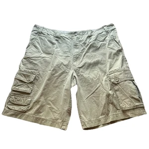 Eddie Bauer Herren groß Größe 42 khaki Outdoor Utility Cargo Shorts 11" Schrittlänge - Bild 1 von 4