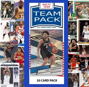 20 Card Multiyear Team Pack Detroit Pistons 2025 2026 2024 Topps Panini Cade Cun - Picture 1 of 1