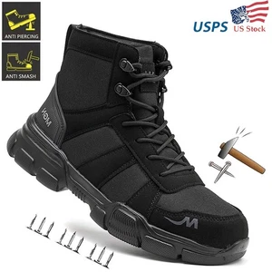 Botas Hombres Puntera de Acero Zapatos Anti-roturas Resistente al Desgaste Construcción Zapatos de Trabajo - Imagen 1 de 40