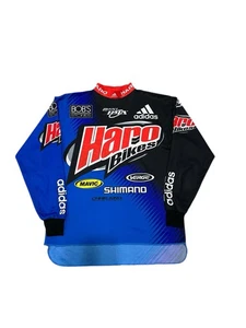 Camiseta deportiva vintage Verge Haro Bikes Adidas Shimano BMX Lee Pipes camisa rara mediana - Imagen 1 de 7