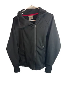 Avalanche Jacket Women's L Black Weather Shield Coat Zip Pockets Thumb Holes - Picture 1 of 3