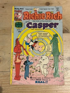 RICHIE RICH AND CASPER #16 (1977) Harvey Comics Vintage Comic Book - Foto 1 di 2