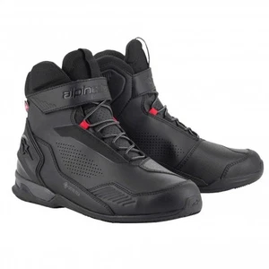Alpinestars Men's Motorcycle Boots - Austral Gore-Tex Shoes - Black, Dark Grey - Picture 1 of 7