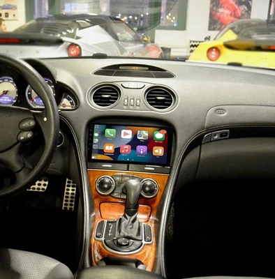 Car Stereo Radio For Mercedes Benz SL R230 SL300 SL350 SL500 Carplay Android GPS - Imagem 1 de 4