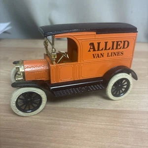 ERTL COLLECTIBLES FORD 1913 MODEL “T” VAN ALLIED VANS DIE-CAST COIN BANK - Picture 1 of 8