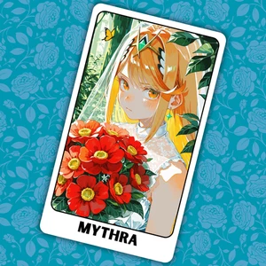 Anime Collectible Sticker Card | Cute Custom Fan Art | Matte Finish 2.62"x4.52" - Picture 1 of 3