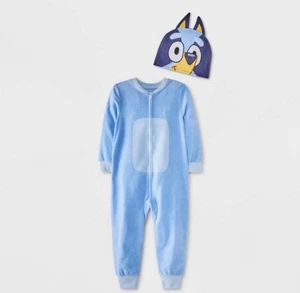 Neu mit Etikett Gr. 18M Bluey Schlafanzug mit Mütze - Bild 1 von 3