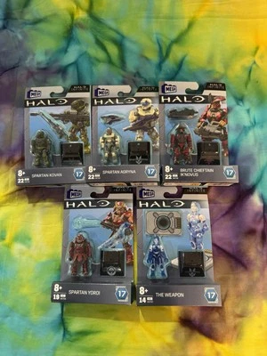 Mega Construx Halo Heroes Series 17 Full Set AUTHENTIC USA  - Image 1 of 4