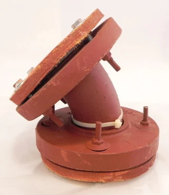 Crane/Edlon Flanged 45 Deg TFE Lined Elbow 2" - Image 1 of 3