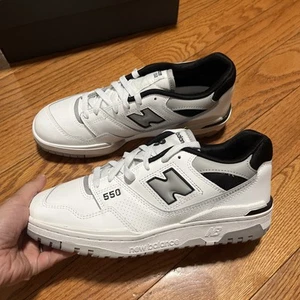 New Balance 550 White Black Grey Gray BB550NCL Men Size 9 - Picture 1 of 5