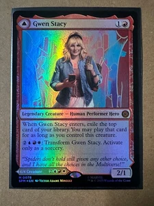 Gwen Stacy FOIL MYTHIC Marvel's Spider-Man SPM MTG Magic The Gathering *NEU* - Bild 1 von 2