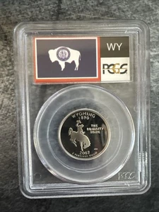 2007-S State Label - Proof Quarter - Wyoming - PCGS PR69DCAM - Picture 1 of 2
