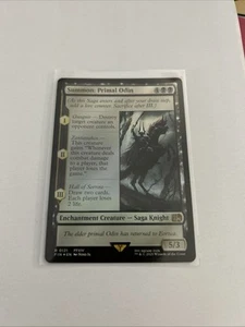 WOTC Universes Beyond: FINAL FANTASY Summon: Primal Odin (R) (Foil) NM(0121) - Picture 1 of 2