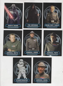 VILLAINS OF THE EMPIRE STAR WARS ROGUE ONE 2016 TOPPS COMPLETE INSERT SET 8 CARD - Picture 1 of 2