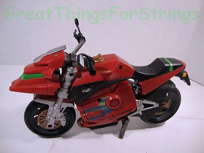 Mattel Negro Rojo Motocicleta Piezas Móviles Disparos Misil Falta Botón de Prensa Juguete Foto 1 de 2