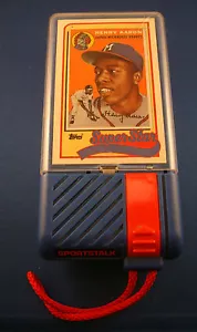 TOPPS HENRY AARON MILWAUKEE BRAVES BASEBALL CARD & TALK VOICE ELECTRONIC PLAYER - Picture 1 of 7