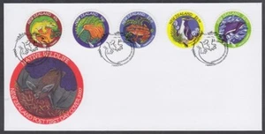 NEW ZEALAND FDC 2007 NATIVE WILDLIFE SET OF 5 S/A ROUND (ID:F2105 (7/3) - Picture 1 of 1
