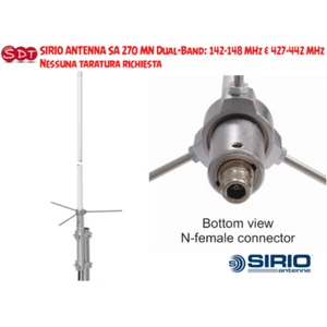SIRIO SA 270 MN Dual-Band: 142-148 MHz & 427-442 MHz Nessuna taratura richiesta - Zdjęcie 1 z 4