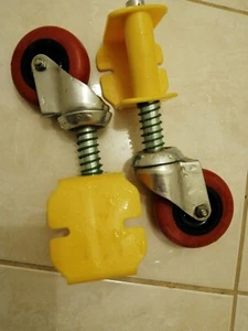Fibreglass platform ladder wheels - Picture 1 of 6