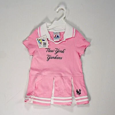 Vestido bordado animadora vintage de los Yankees de Nueva York para niñas - 3T Foto 1 de 4
