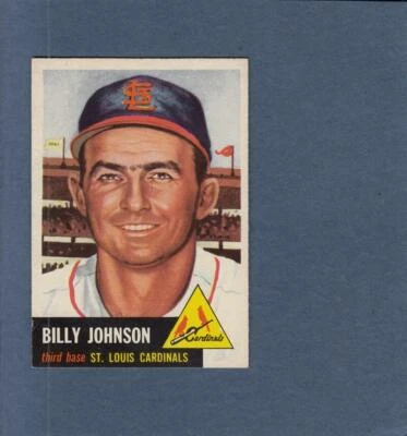 1953 Topps #21 Billy Johnson EX+ Excellent+ St. Louis Cardinals Lot # 20536 - Image 1 of 2