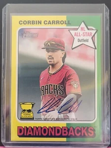 Topps 2024 Heritage High Number Corbin Carroll Arizona D'backs Autograph Card - Bild 1 von 3