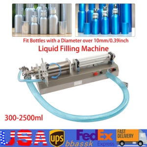 Riempitrice liquida pistone pneumatico riempitivo testa singola 300-2500 ml NUOVO - Foto 1 di 17