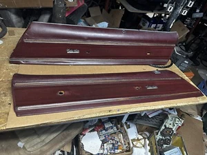 1973 - 1977 CHEVY CUTLASS SUPREME A BODY UPPER DOOR PANELS BURGANDY  (READ) - Picture 1 of 17