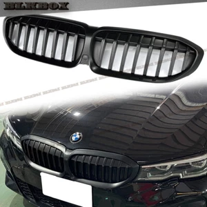 FOR BMW G20 G21 2019 2020 2021 2022 3 SERIES ALL SINGLE SLANT MATTE BLACK GRILLE - Bild 1 von 4