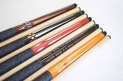 JUEGO DE 5 TACOS DE BILLAR Nuevo 58" Arce Canadiense Billar Taco Stick #8 ENVÍO GRATUITO Foto 1 de 4