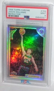 1998 TOPPS CHROME 153 JASON WILLIAMS REFRACTOR RC PSA 9 Rookie White Chocolate - Picture 1 of 2