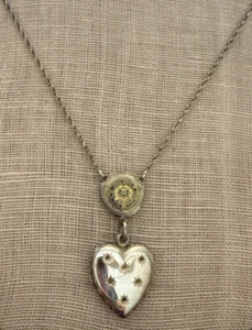 14K GF Vintage GEORGIA TECH Yellow Jackets Sweetheart Necklace - Picture 1 of 8