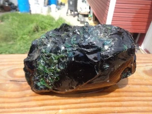 Glass Rock Slag Beautiful Clear Emerald Green 6.6 lbs PP69 Landscaping Aquarium - Picture 1 of 2
