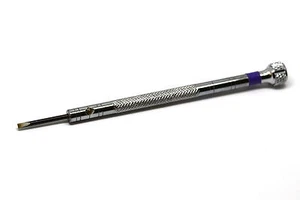 PRECISION TOOL PURPLE SILVER 1.6MM BLADE STAINLESS STEEL SMALL SCREWDRIVER - Picture 1 of 2