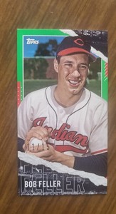 2020 Topps Rip Mini Bob Feller SP Rare Green Border #11/15 Indians