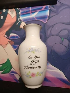 Russ Fine Porcelain Vase 25th Anniversary - Bild 1 von 4