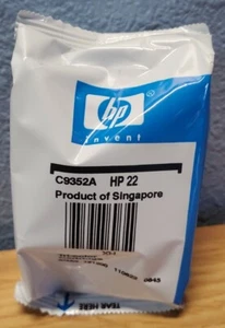 HP 22 dreifarbige Original Tintenpatrone (ohne Karton) *neu* (C9352A) VERWENDBAR UNBEKANNT - Bild 1 von 2