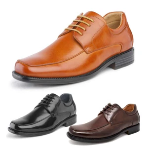 Men Classic Dress Shoes Square Toe Oxfords Shoes Formal Wedding Shoes US 6.5-15 - Picture 1 of 25