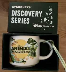 2024 Disney Parks Animal Kingdom Starbucks Ornament Cup Discovery Series 2 oz - Picture 1 of 3