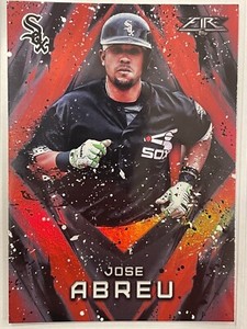 2017 Topps Fire Jose Abreu Red Flame #178 Baseball Chicago White Sox