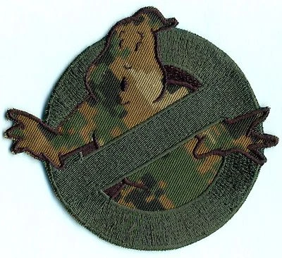 Camuflaje [Bosque] Cazafantasmas Sin Fantasmas Bordado Hierro en Parche Foto 1 de 3