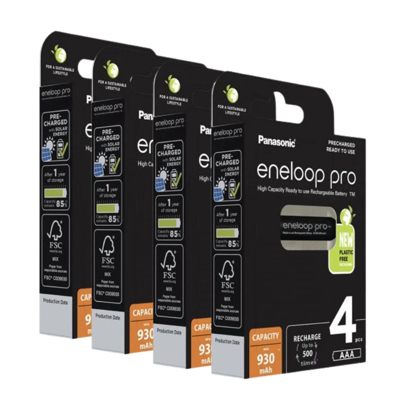 16x Panasonic Eneloop PRO AAA batteries 930mAh Rechargeable Ni-MH HR03 BK-4HCDE - Image 1 of 1
