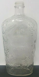 Garretts American Wines Bottle 4/5 Quart Clear Glass Embossed Antique 9 5/8" - Picture 1 of 7