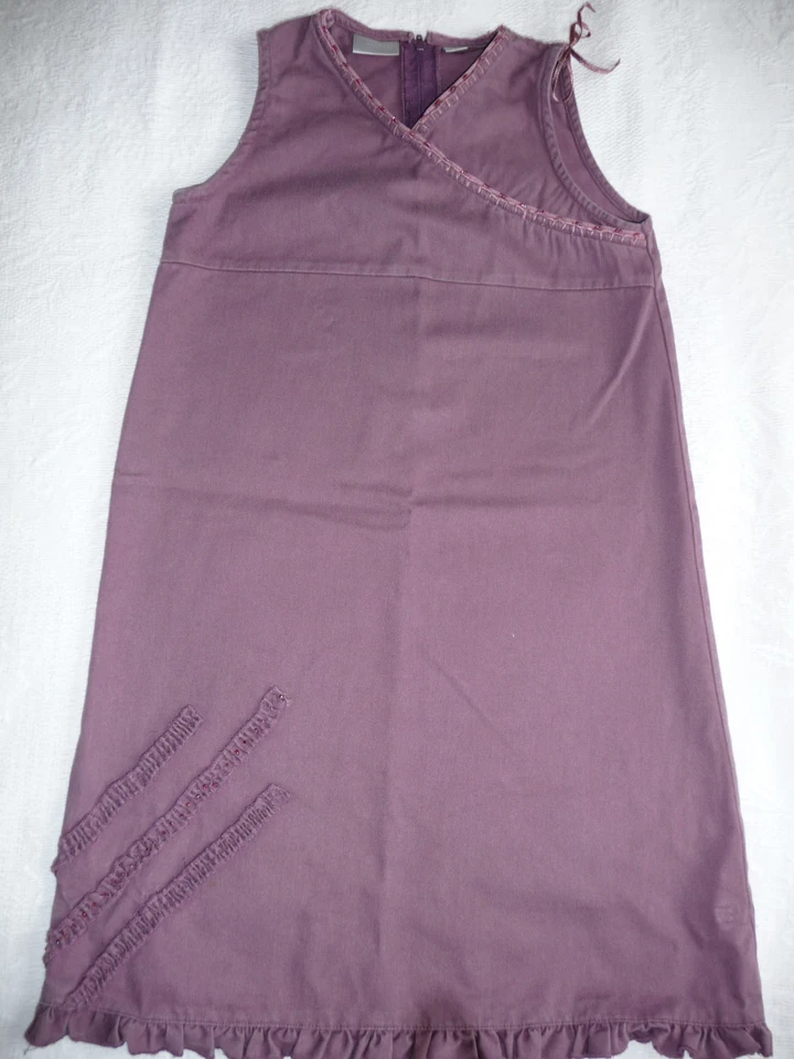 ROBE BORDEAUX SANS MANCHES 100% COTON 8 ANS marque KIABI - Photo 1/1