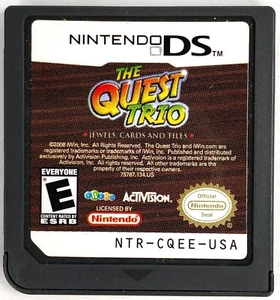 Quest Trio: Jewels, Cards and Tiles (Nintendo DS, 2008) Cartridge Only - Picture 1 of 2