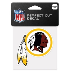 Washington Redskins 4"x4" Perfect Cut Car Decal [NEW] NFL Auto Sticker Emblem - Picture 1 of 1
